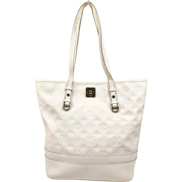 660524BA (X6) Louis Vuitton Tote Bag Citadine PM White Monogram Empreinte - Picture 1 of 9